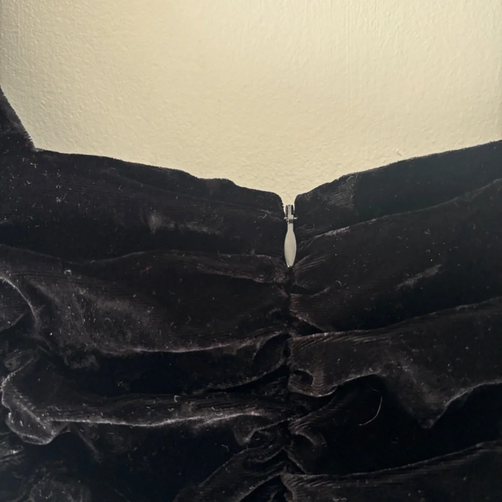 New With Tags Sezane Black Velvet Djoy Dress Dress - Size 34 - Picture 3 of 10